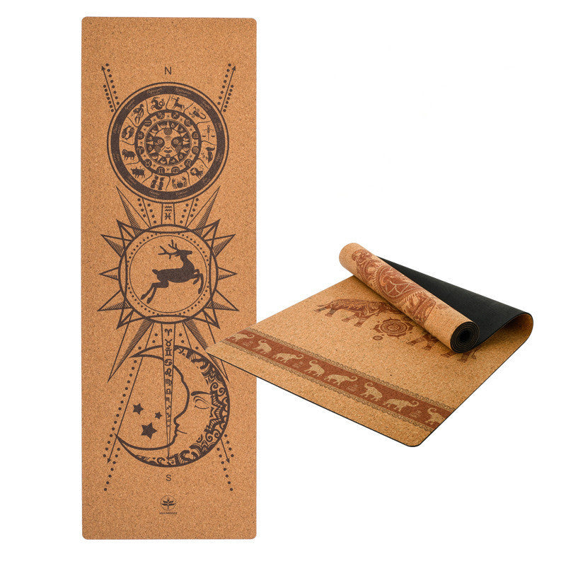 Natural Rubber Cork Yoga Mat - Mysticaltrend