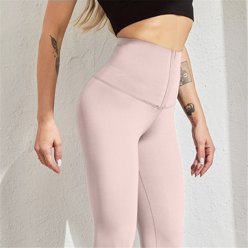 Solid High-waist Stretchy Leggings - Mysticaltrend
