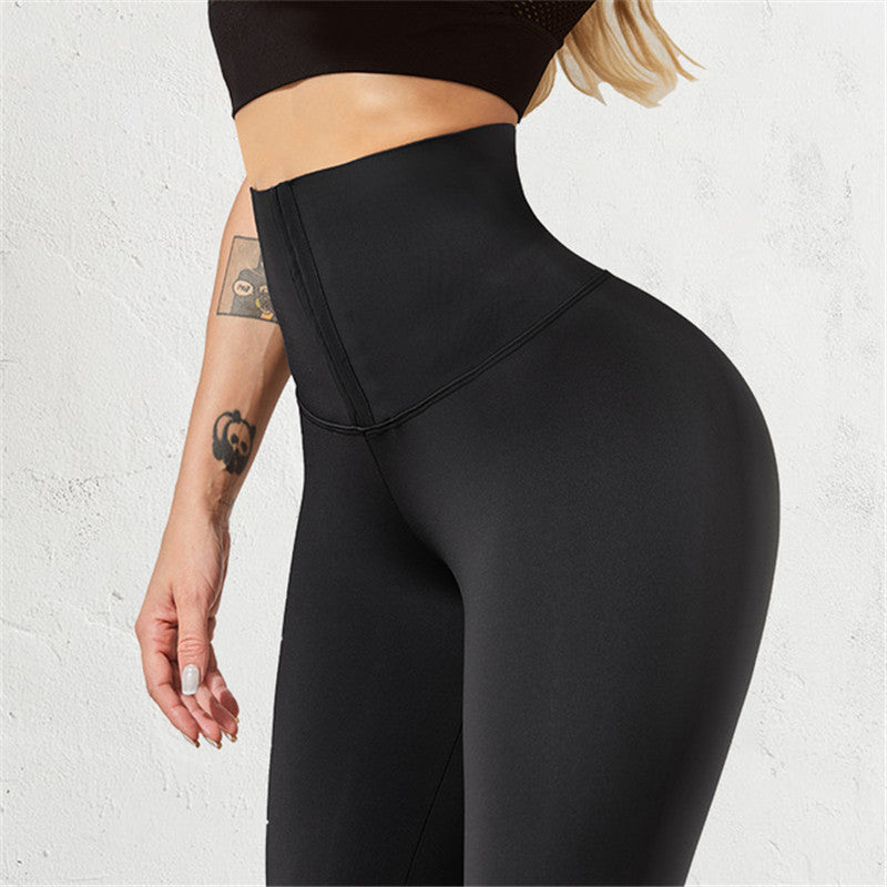Solid High-waist Stretchy Leggings - Mysticaltrend