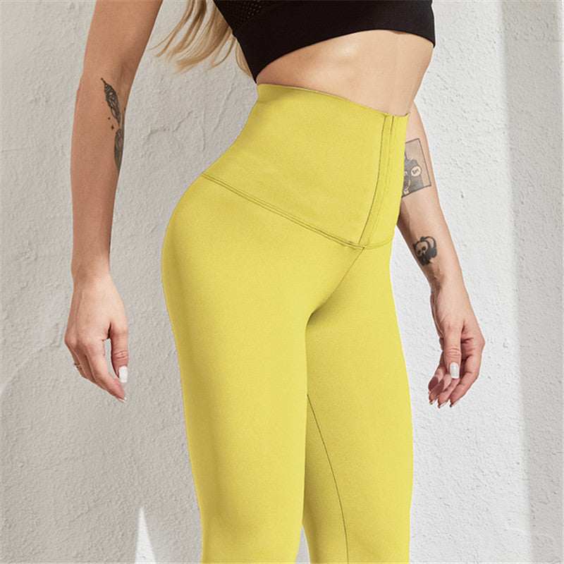 Solid High-waist Stretchy Leggings - Mysticaltrend