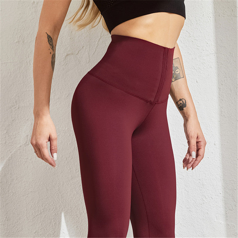 Solid High-waist Stretchy Leggings - Mysticaltrend