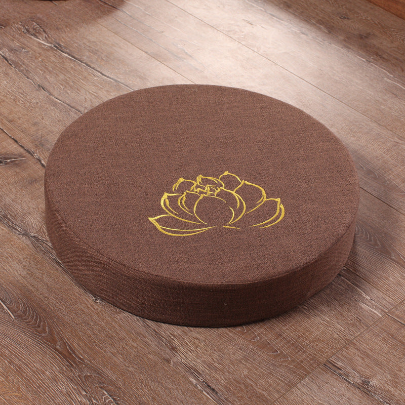 Embroidered Lotus Meditation Futon - Mysticaltrend