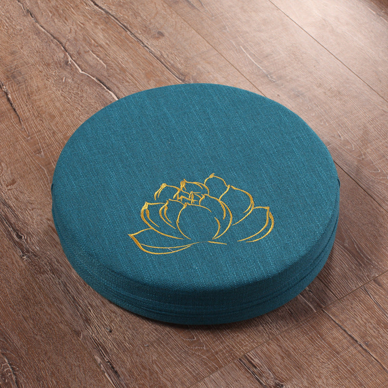 Embroidered Lotus Meditation Futon - Mysticaltrend