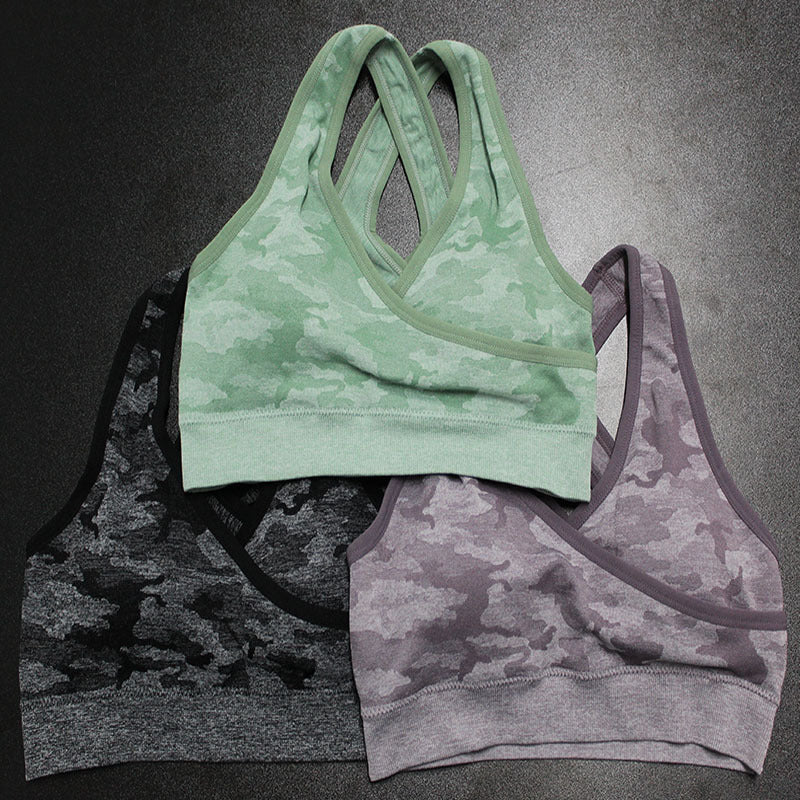 Print Fitness Bra And Pants Set - Mysticaltrend