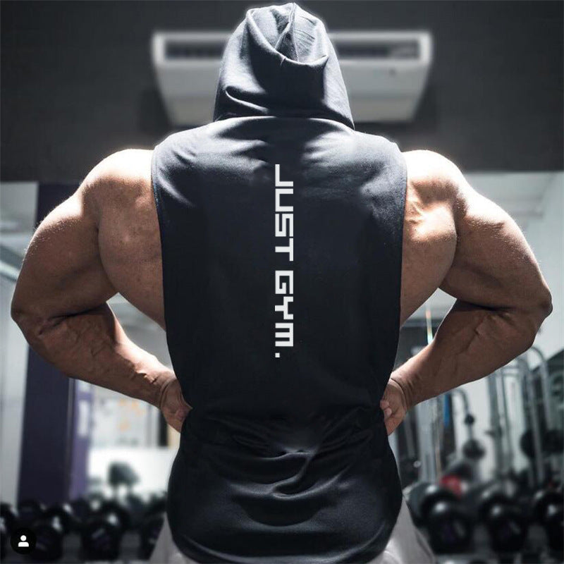 Men Fitness Hooded Vest - Mysticaltrend