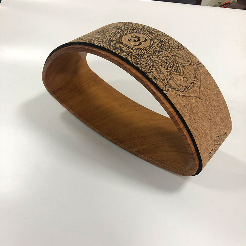 Half-Round Backbend Cork Yoga Wheel - Mysticaltrend