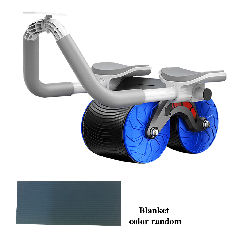 Unisex 2-in-1 Home Exercise Belly Wheel for Indoor Fitness and Sports