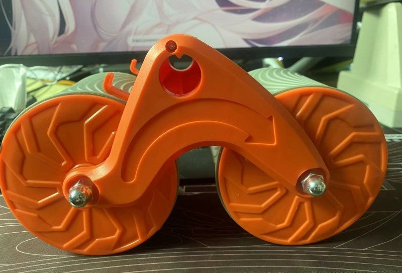 Unisex 2-in-1 Home Exercise Belly Wheel for Indoor Fitness and Sports