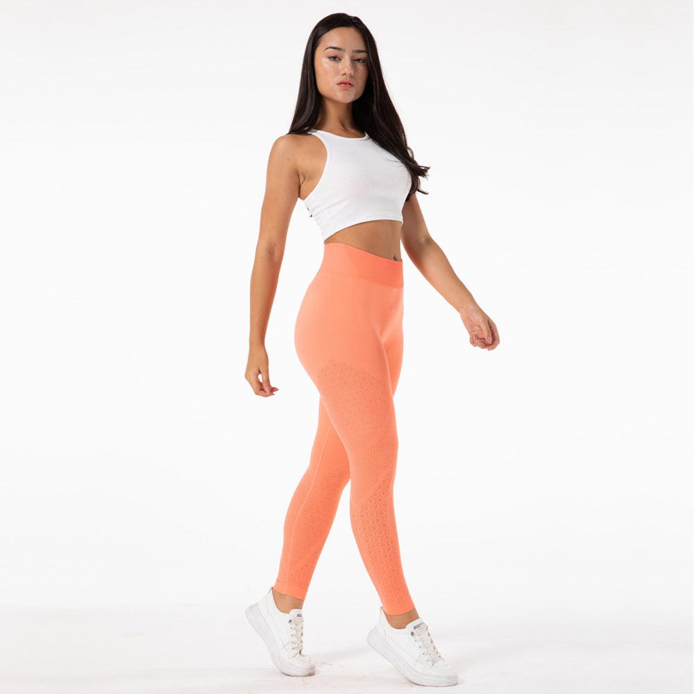 Seamless Hollow Push-Up Leggings - Mysticaltrend