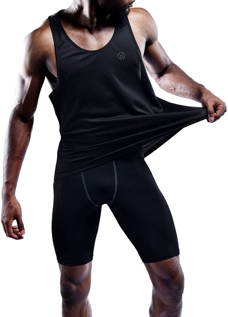 Summer Men's Trendy Basketball Vest – Casual Loose Sleeveless Training Top for Exercise & Street Style