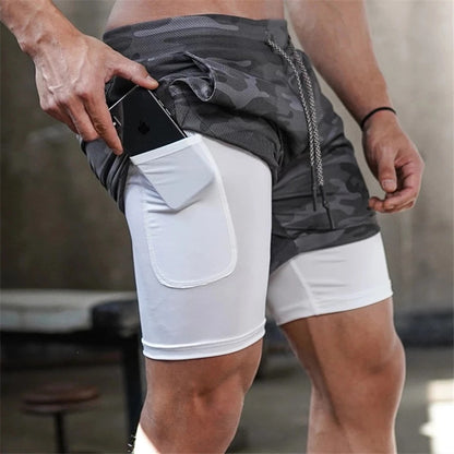 2-In-1 Double-deck Workout Shorts