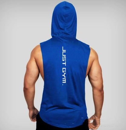 Men Fitness Hooded Vest