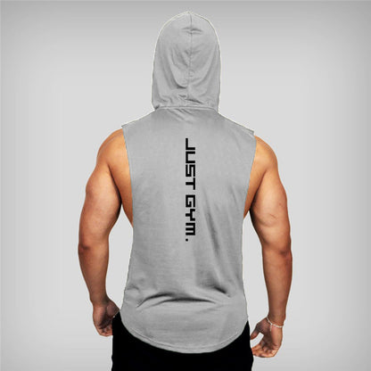 Men Fitness Hooded Vest