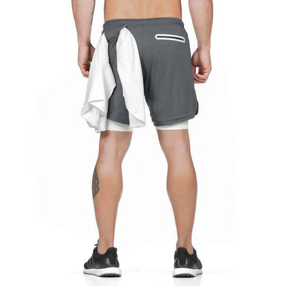 2-In-1 Double-deck Workout Shorts